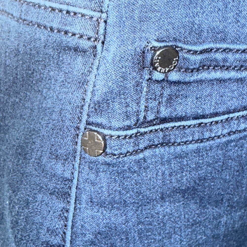Liverpool Denim Pencil Skirt - Picture 4 of 9